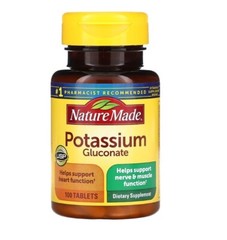 Nature Made, Potassium Gluconate, 4 PACK, 100 Tablets each (400 total!)