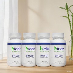 4 PACK Biote DIM SGS Plus Hormone and Detox Support 60 Capsules New Sealed