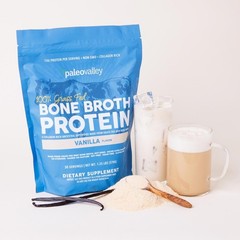 Grass Fed Bone Broth Protein Powder Vanilla Collagen Keto Paleo 30 Servings