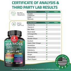 Dynamic Vitality Bundle – Sea Moss 7000mg,Black Seed Oil 4000mg/ Shilajit