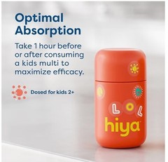 Hiya Kids Daily Iron Supplement (30 ct) – New & Ships Free!