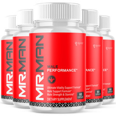 (5 Pack) Mr. Man Advanced Male Pills Mister Man Formula Supplement 300 Capsules