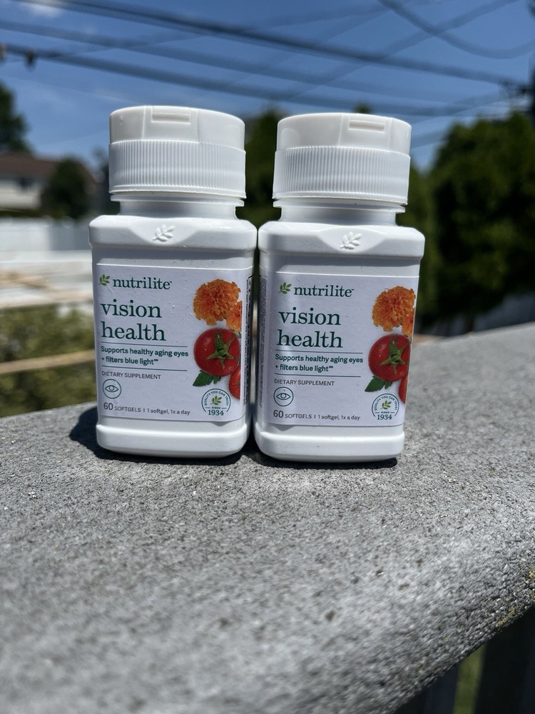 Nutrilite Vision Health Dietary Supplement 60 Softgels, 2 Bottles Exp 02/2028