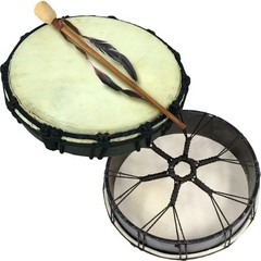 New Age Source Bodhrn, Natural Animal Skin Frame Drum, 10 Inches, Unfinished,…