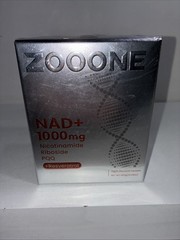 Sealed Zooone NAD+ 1,000 Supplement, 30 Packs/ Exp04/2027