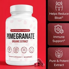 3Pack Alevia Pomegranate Capsules 60ct Organic Extract Antioxidant