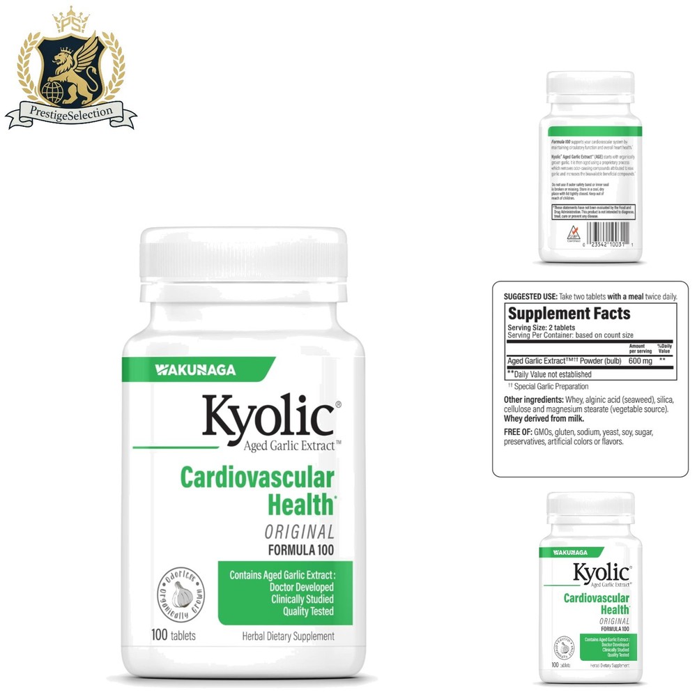 Vegetarian Aged Garlic Extract 100 Tablets – Supports Heart and Immune Health