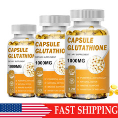 10/60/120 Glutathione Whitening Capsules 1000mg Liver Detox Dark Spots Remover