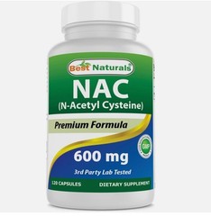 Best Naturals NAC – N-Acetyl Cysteine – 600 mg 120 Capsules