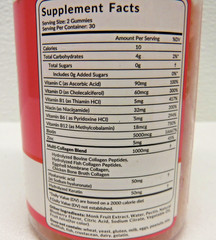 Weevit Hydrolyzed Collagen Gummies 4 Factory Sealed Bottles 60 gummies ea bottle