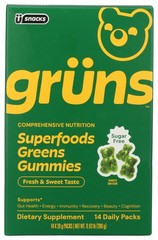 Gruns Sugar Free Greens Superfoods Gummies 14 Dietary Supplement 1 G 1Bag 1 Pack