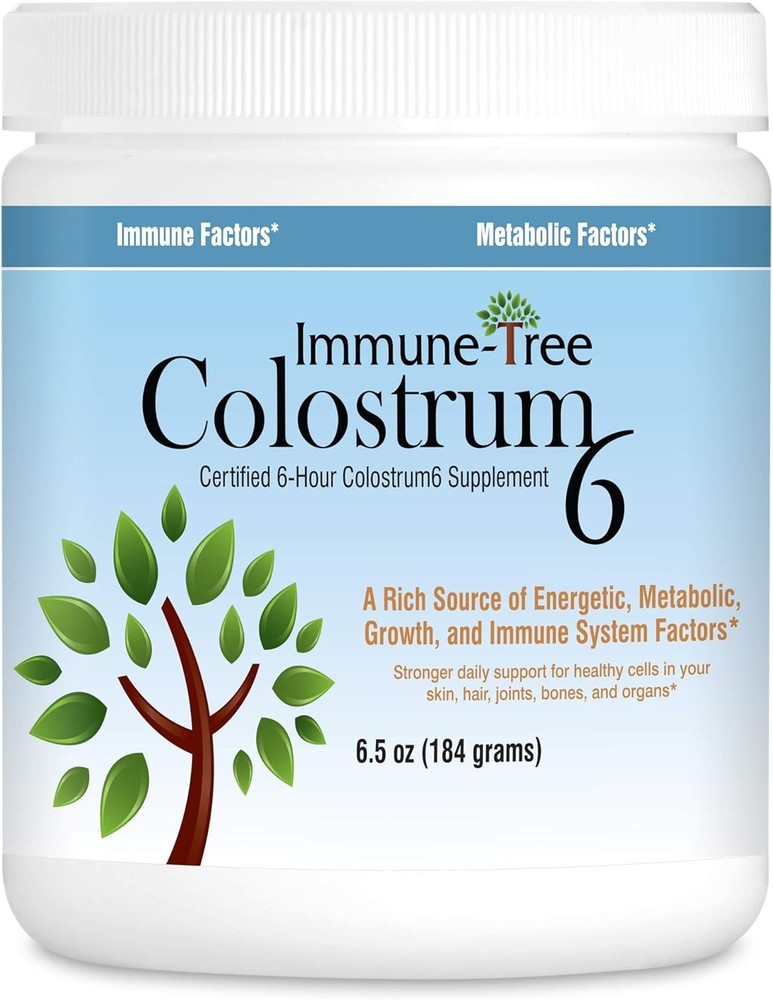 Immune-Tree Colostrum6 Certified 6-Hour Colostrum Supplement, 6.5 oz (SEALED)