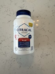 Citracal Maximum Plus Calcium D3 Zinc Copper Manganese Sugar-Free 120 Caplets
