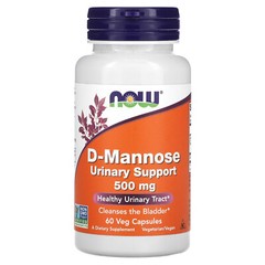 D-Mannose, 1,500 mg, 60 Veg Capsules (500 mg per Capsule)