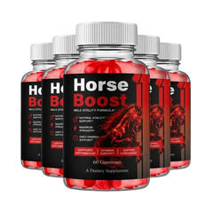 5-Pack Horse Boost Gummies – HorseBoost Gummies Male Vitality Support-300Gummies