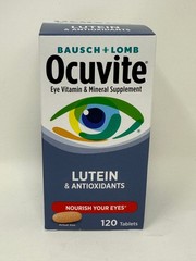 Bausch + Lomb Ocuvite Eye Supplement Lutein & Antioxidant Tablets 120ct 1 Pack
