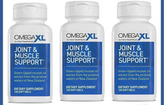 Omega XL 120 Capsules Lipped Mussel Omega-3 Joint Relief (Pack of 3)