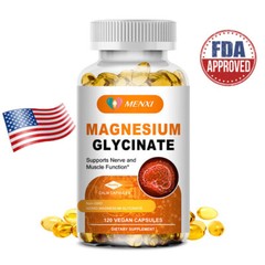 MENXI Magnesium Capsules 400mg 120ct – Sleep Support Muscle Relaxation