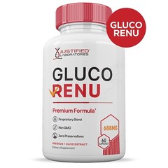 Gluco Renu 688MG Blood Support Formula Gluo Renew Glyco Optimizer Pills 1 Bottle