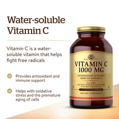Solgar Vitamin C 1000 mg, 250 Vegetable 250 Count (Pack of 1), No Color