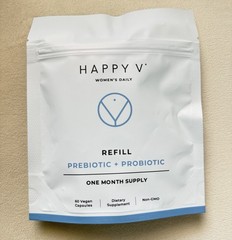 Happy V Women’s Daily Prebiotic + Probiotic Refill Best By 12/2026