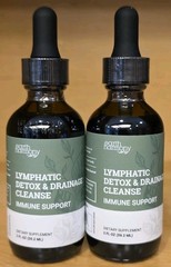 Lot Of 2 Earth Harmony Lymphatic Detox & Draining Cleanse Immune Support 2 fl oz