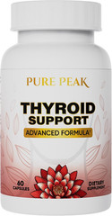 Pure Peak Thyroid Support Supplement 60 Capsules ~ Exp 10/27