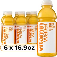 vitaminwater Rise Zero Sugar Orange Flavored Water Beverage, 16.9 fl oz, 12 Pack