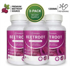 3X Rosabella Organic Beet Root 60 Capsules Natural Energy Boost Blood Pressure