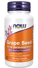 NOW Grape Seed, Standardized Extract, 100 mg, 100 Veg Capsules