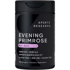 Evening Primrose Oil 500mg Cold-Pressed, Non-GMO, Gluten & Soy Free, 240 Softgel