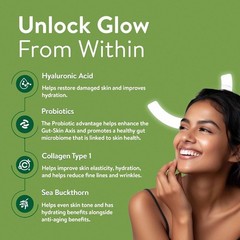 Happy Cultures Grow and Glow Hair and Skin 30 Gummies Suger Free