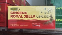 Ginseng Royal Jelly Extract Extra Strength Energy 2000mg – 0.35 fl oz – 30 Pk