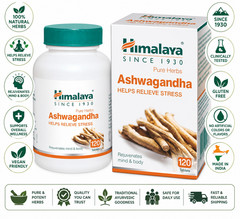 Himalaya Ashwagandha 120 Tablets Stress Relief Energy Wellness Support