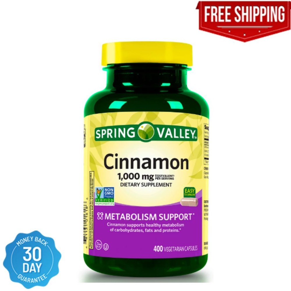 Spring Valley Cinnamon 1000mg Dietary Supplement – 400 Count