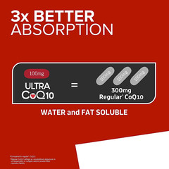 Coq10 100Mg Softgels, Ultra Coq10 100Mg, 3X Better Absorption, Antioxidant fo…