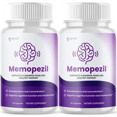(2 Pack) Memopezil Nootropic All Natural Brain Supplement Memo Pezil 120 Capsule