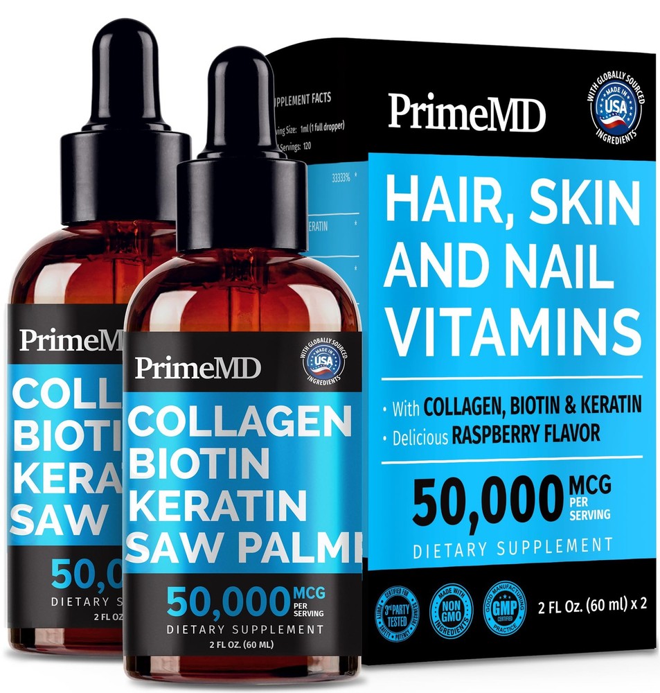Liquid Collagen Peptides for Women – Serum Complex with 2 Fl Oz (Pack of 2)