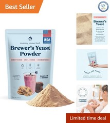 Brewer’s Yeast Powder for Lactation Support – 10 Oz Gluten-Free, Debittered