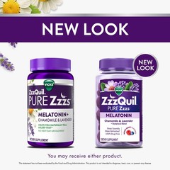 ZzzQuil, Pure Zzzs Melatonin Gummies, Sleep Aid, 2mg, with…