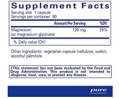 2-Pack Magnesium Glycinate 90 Capsules Hypoallergenic Supplement Non-GMO Pure
