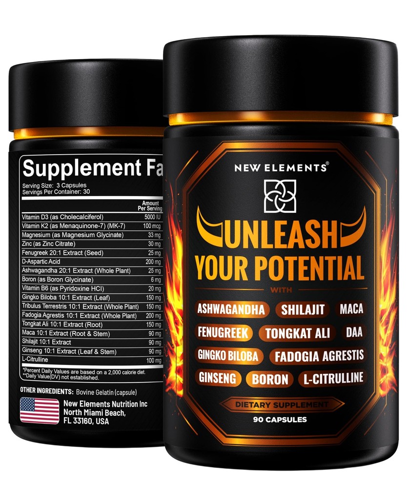 Natural Testosterone Booster Supplement for Men – Test Booster with Tongkat…