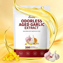 Aged Garlic Extract Odorless Energy 300 Softgels Ajo Envejecido Ajo Sin Olor