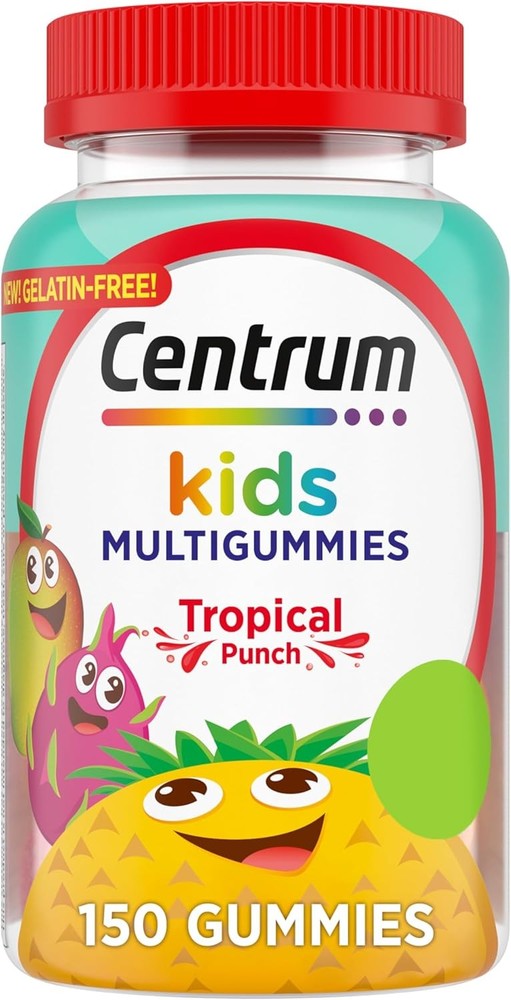 Centrum Kids Multivitamin Gummies, Tropical Punch Flavor – 150 Count,