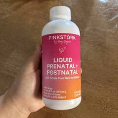 Pink Stork Liquid Prenatal Postnatal Vitamin Supplement Mixed Berry 16 fl oz