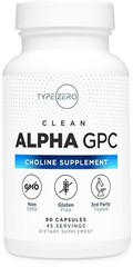 Type Zero Alpha GPC 600mg Per Serving, 90 Vegetarian Capsules – Non-GMO