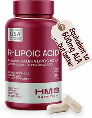 R-Lipoic Acid 300 mg 60Capsule NSF Certified Non-GMO Vegan Antioxidant Support