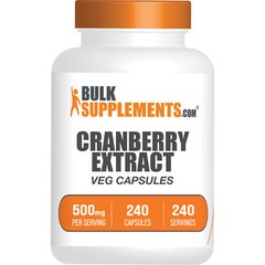 BulkSupplements Cranberry 240 Vegan Capsules – Bladder Health Support