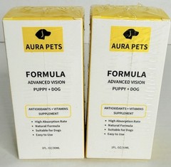 2 Aura Pets Formula Advanced Vision Antioxidants + Vitamins