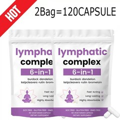 4X 6-in-1 Lymphatic Complex,Lymphatic Drainage Supplements|Herbal US HOT Blend